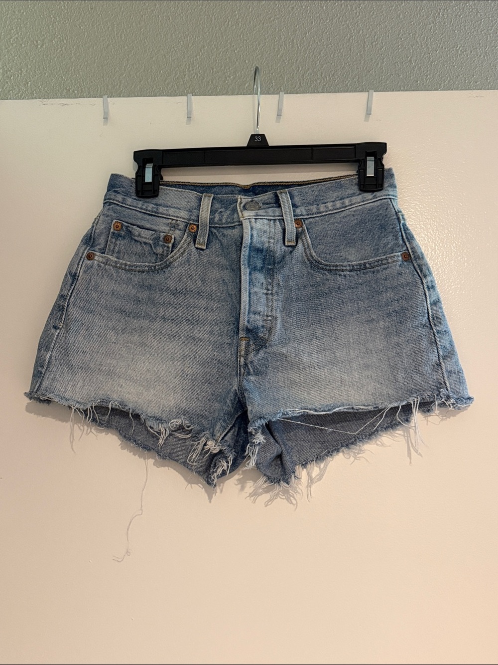 Levi's Light Blue Denim Shorts